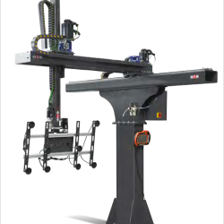 Glass loading and unloading machine